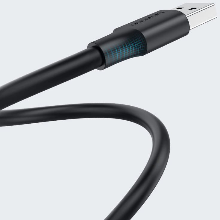 Kabel Ugreen USB 2.0 (Stecker) zu USB 2.0 (Stecker), 1m, Schwarz