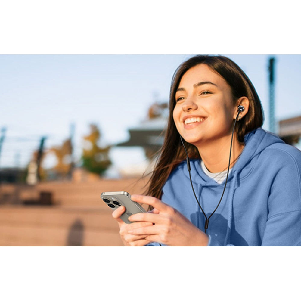 Kabelgebundene In-Ear-Kopfhörer mit 3.5 mm Mini-Jack, Ugreen EP105, Schwarz