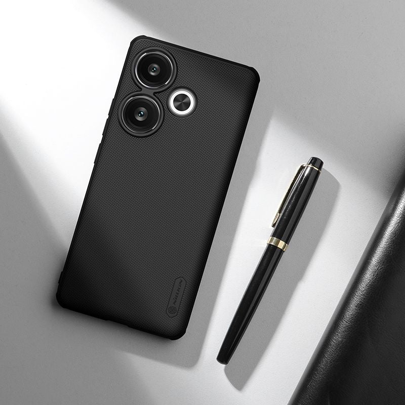 Handyhülle für Xiaomi POCO F6 / Redmi Turbo 3, Nillkin Super Frosted Shield Pro, Schwarz