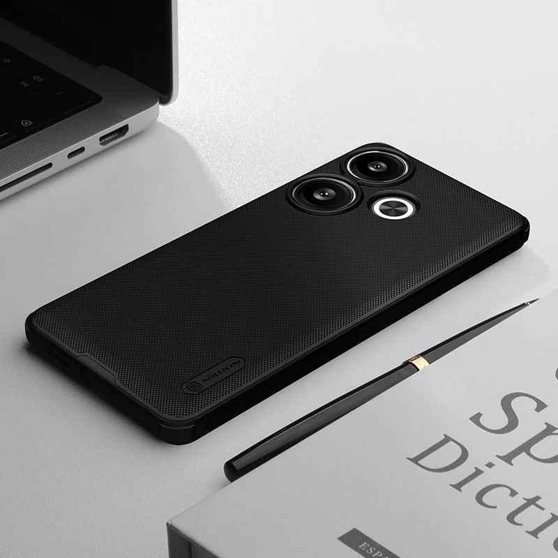 Handyhülle für Xiaomi POCO F6 / Redmi Turbo 3, Nillkin Super Frosted Shield Pro, Schwarz