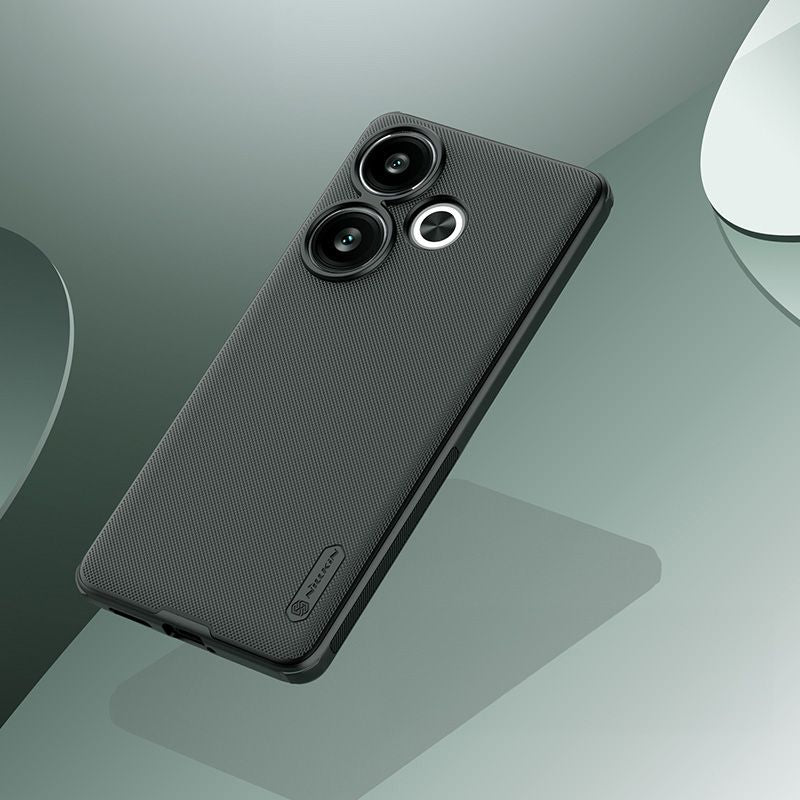 Handyhülle für Xiaomi POCO F6 / Redmi Turbo 3, Nillkin Super Frosted Shield Pro, Schwarz