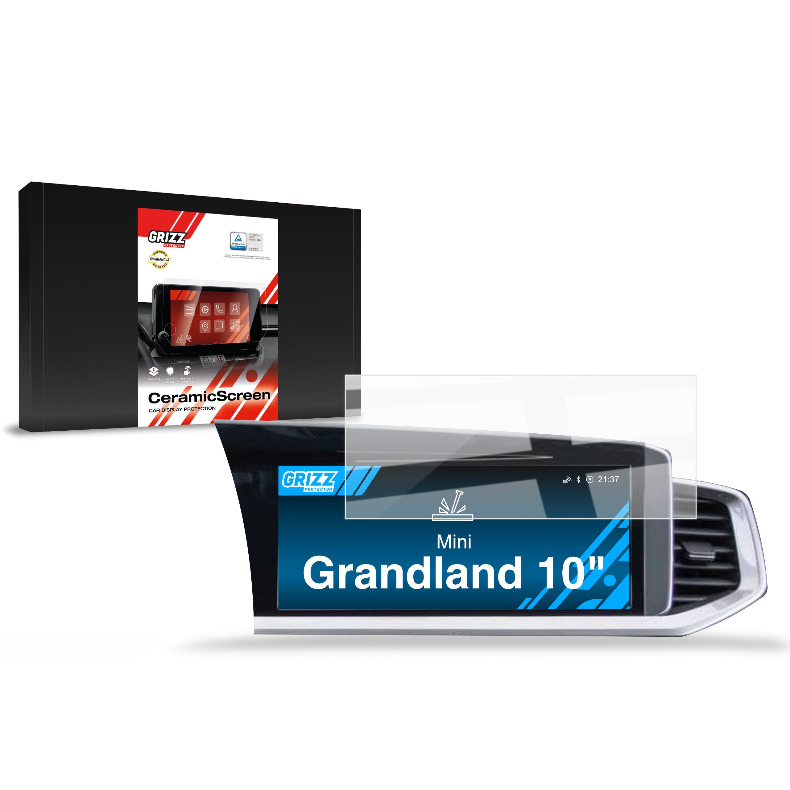 Keramische Autodisplayfolie für Opel Grandland 10" (2021-2024), Grizz Protector