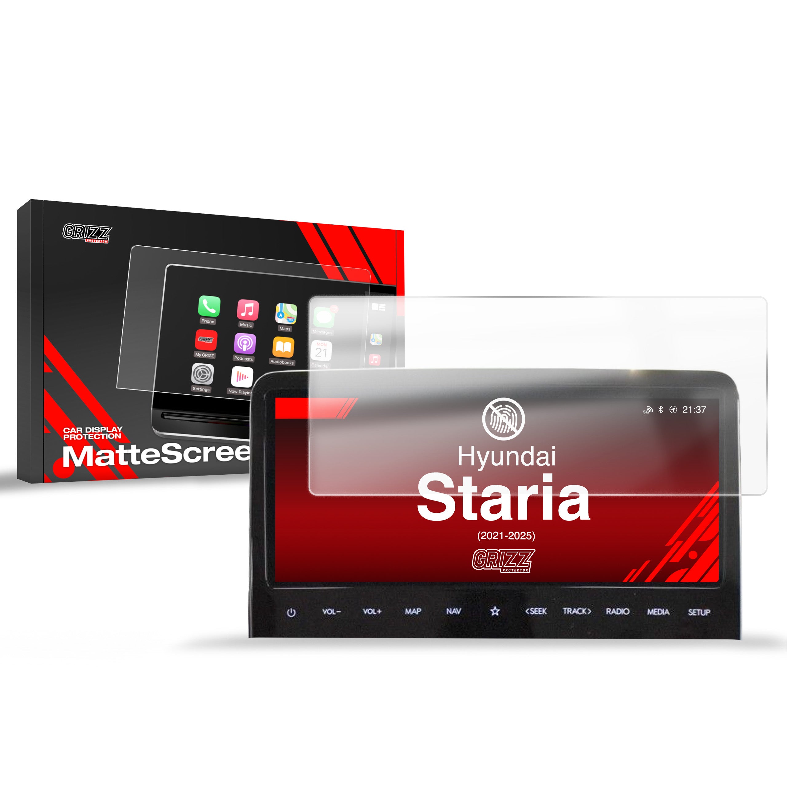 Matte Autodisplayfolie für Hyundai Staria 10,25" (2021-2026), Grizz Protector