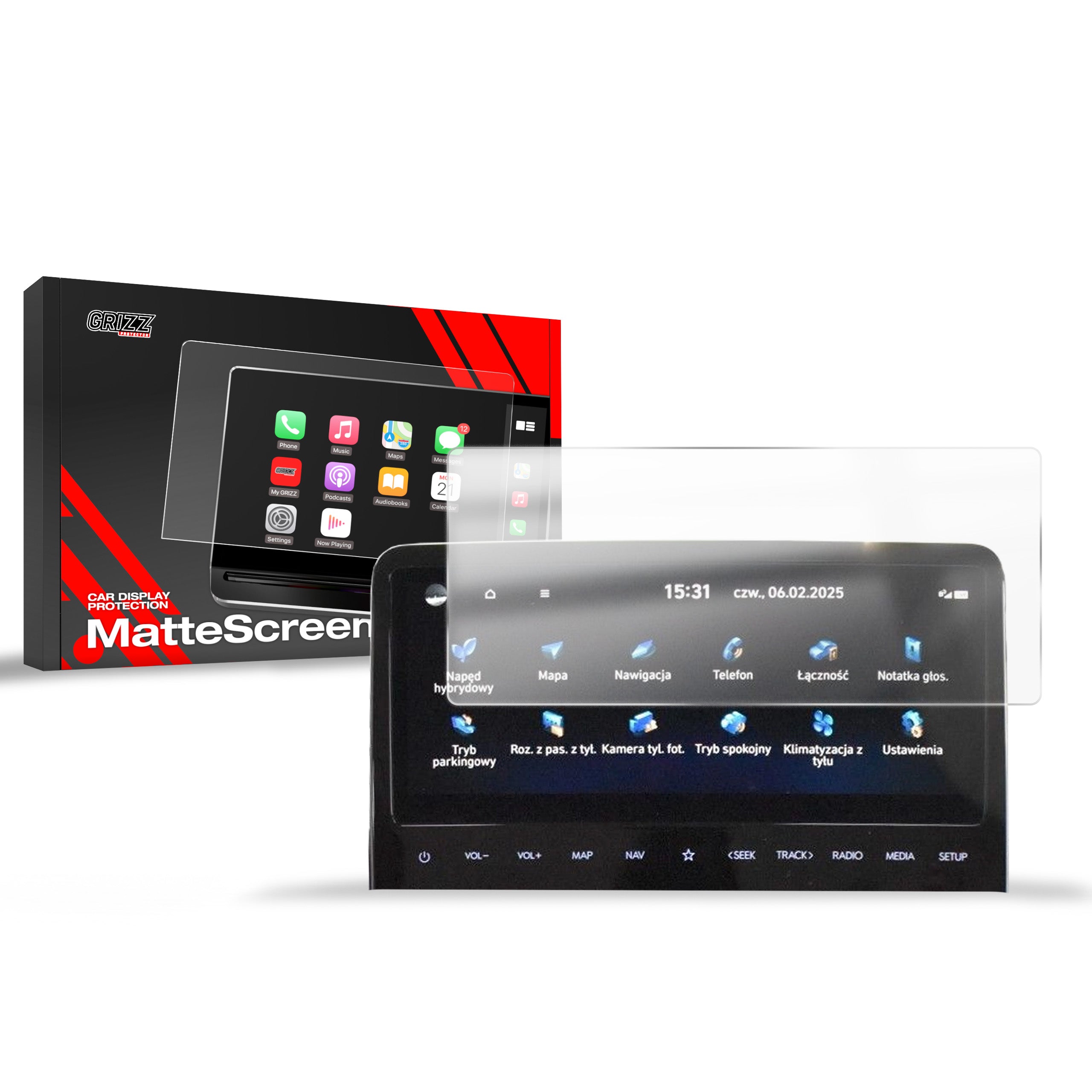 Matte Autodisplayfolie für Hyundai Staria 10,25" (2021-2026), Grizz Protector