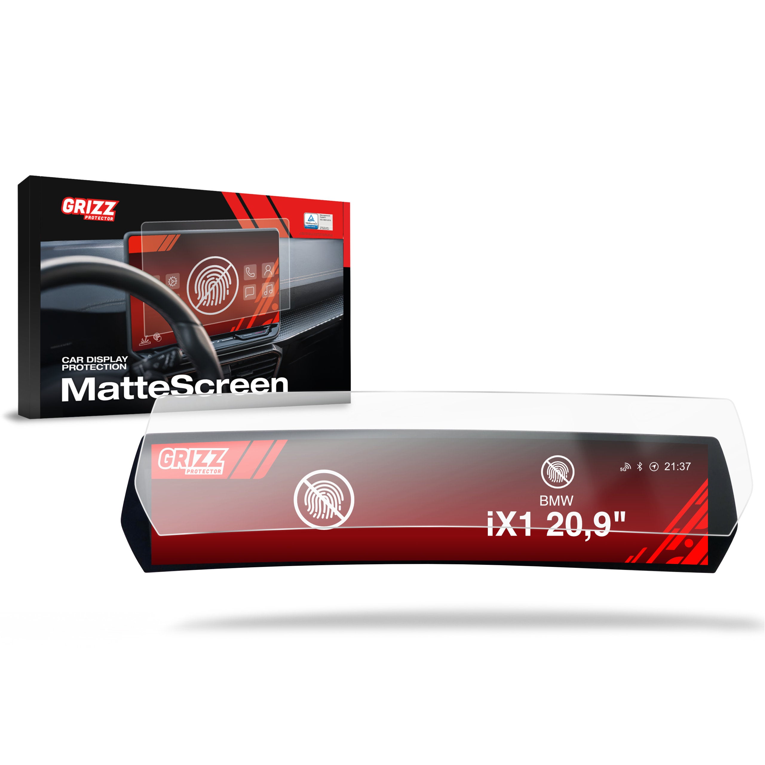 Matte Autodisplayfolie für BMW iX1 (2022-2026), Grizz Protector
