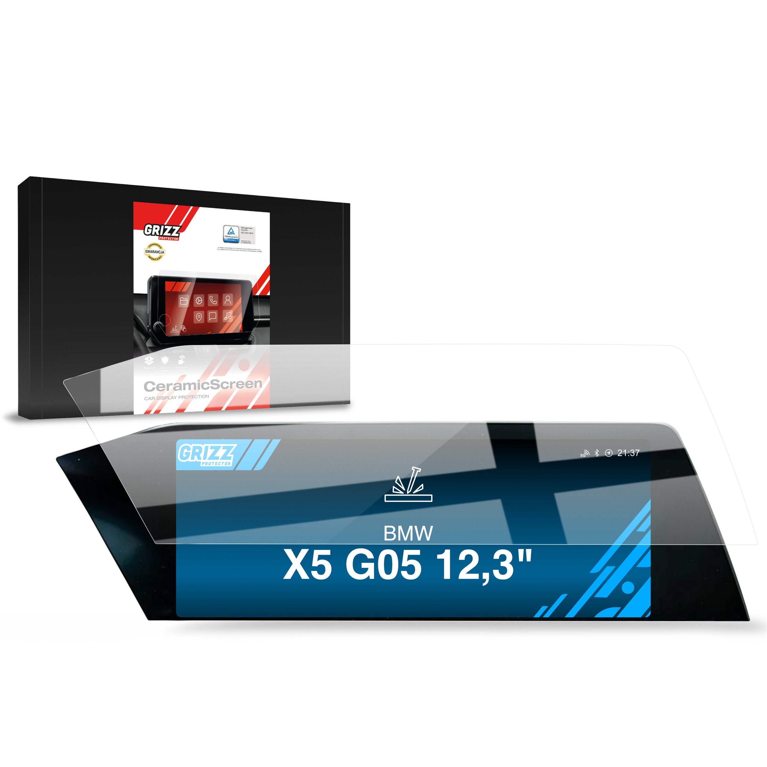 Keramische Autodisplayfolie für BMW X5 G05 2021, Grizz Protector