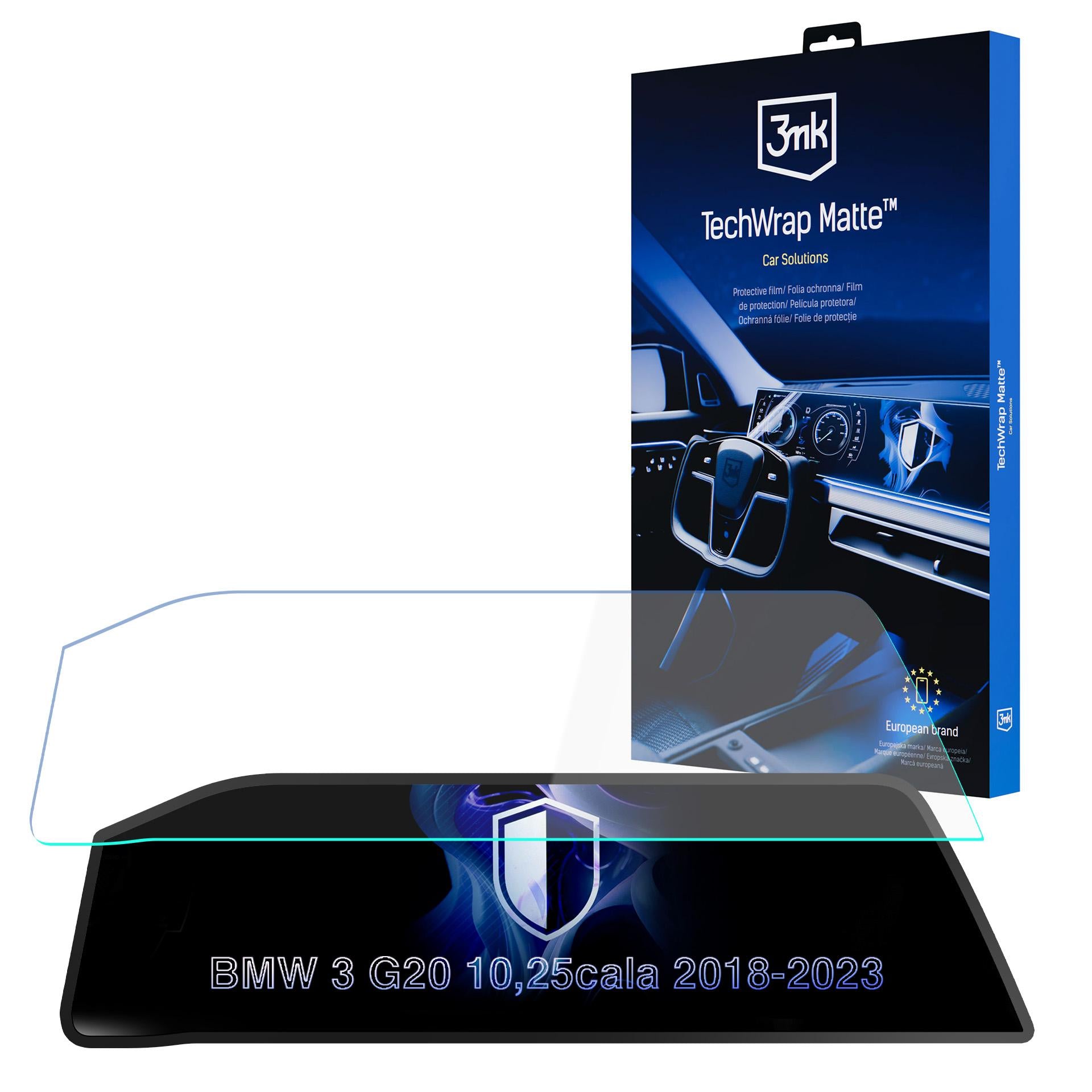 Matte Schutzfolie für den Navigationsbildschirm für BMW 3 G20 (2018 - 2023), 3mk TechWrap Matte