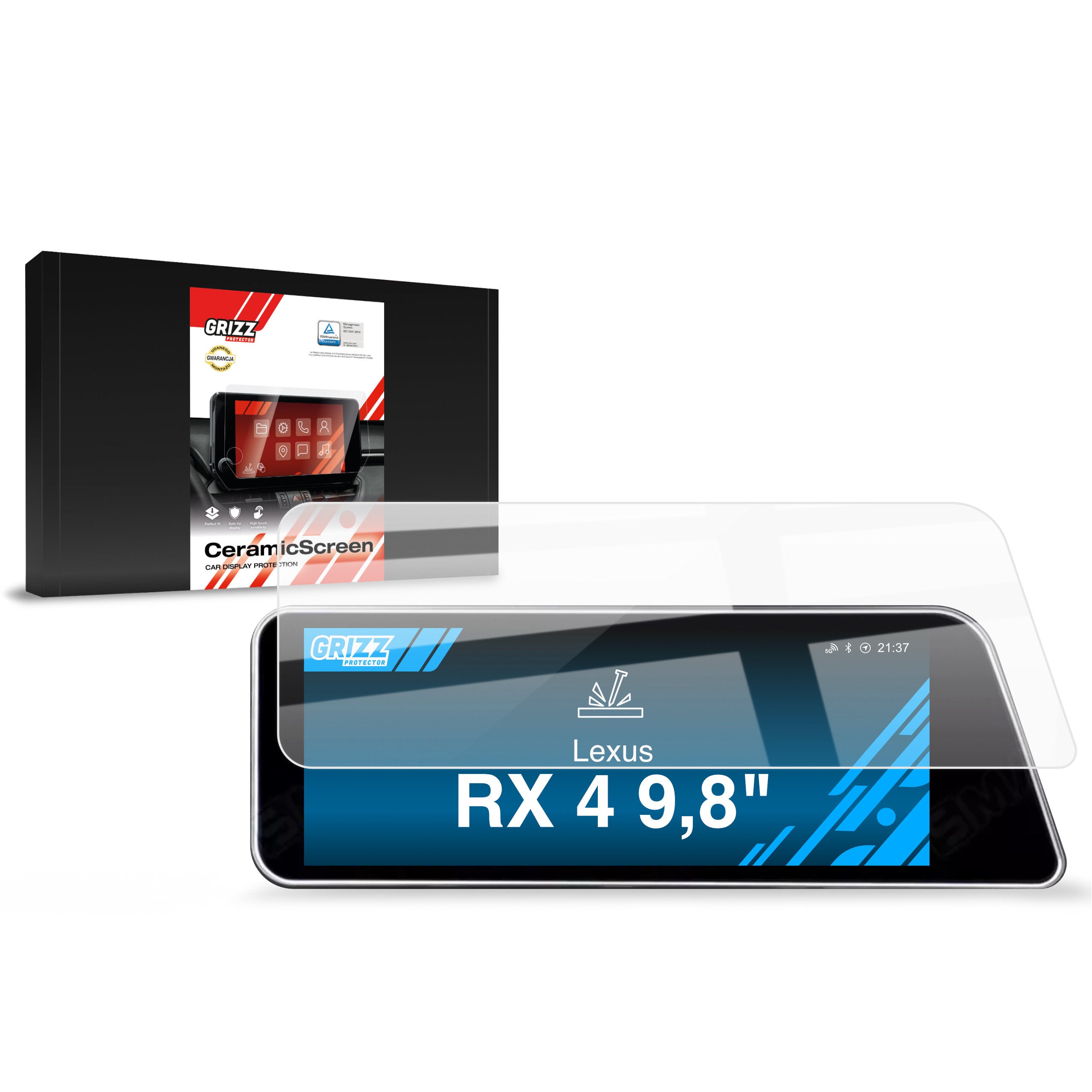 Keramische Autodisplayfolie für Lexus RX 4 (2015-2019), Grizz Protector