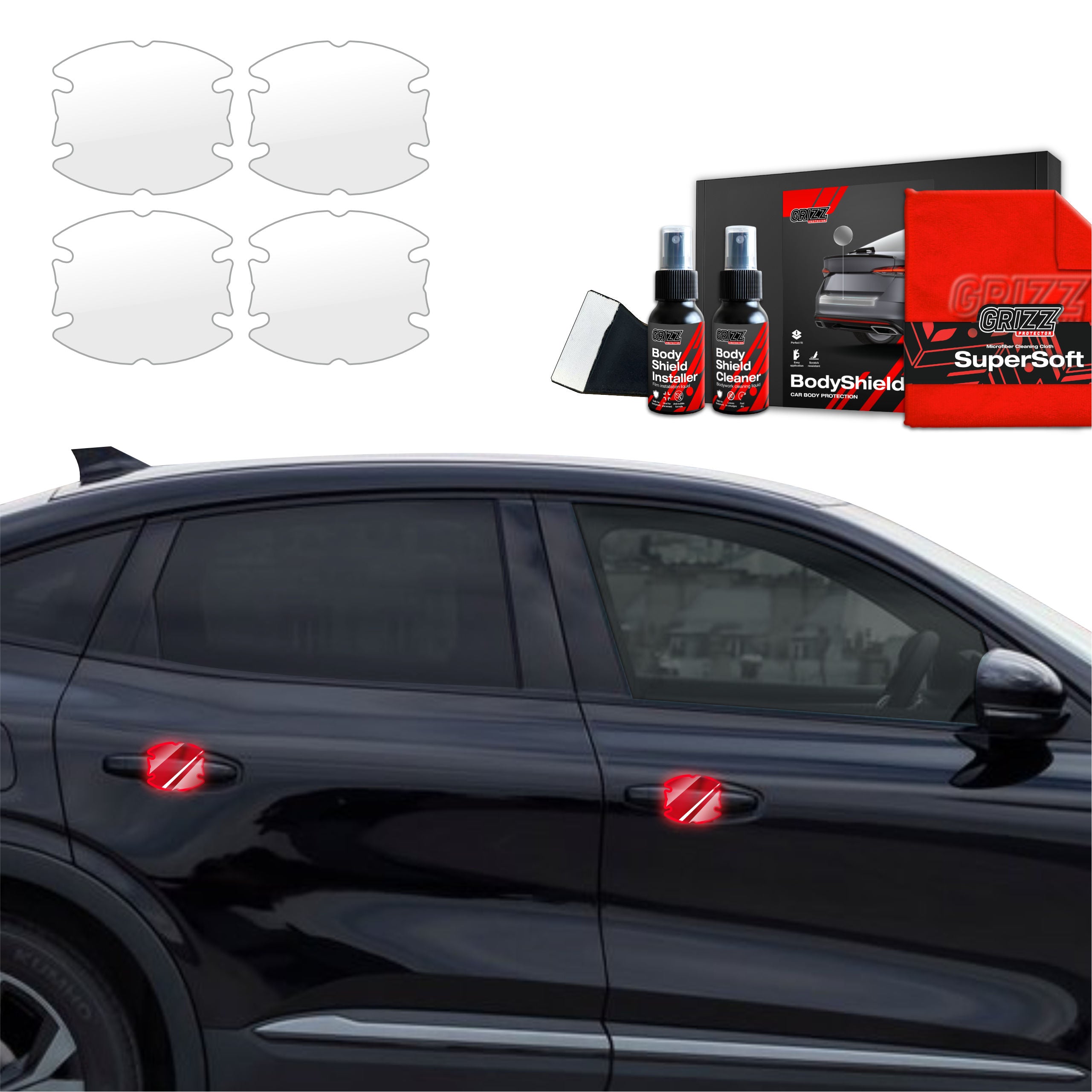 4in1 Schutzfolie Grizz Protector für Türgriffmulden - Renault Arkana (2022-2026)