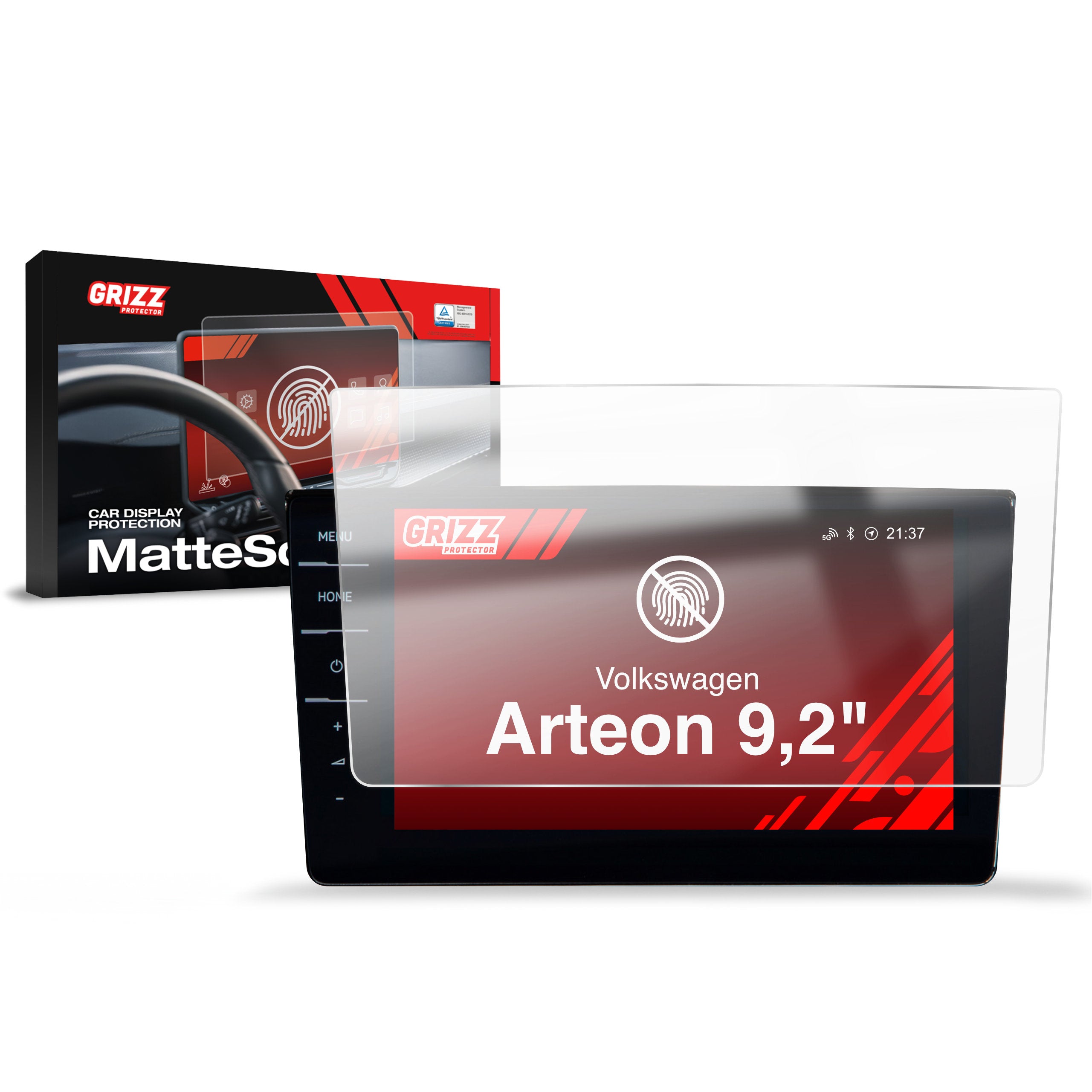 Matte Autodisplayfolie für Volkswagen Arteon Discover Pro (2019-2025), Grizz Protector
