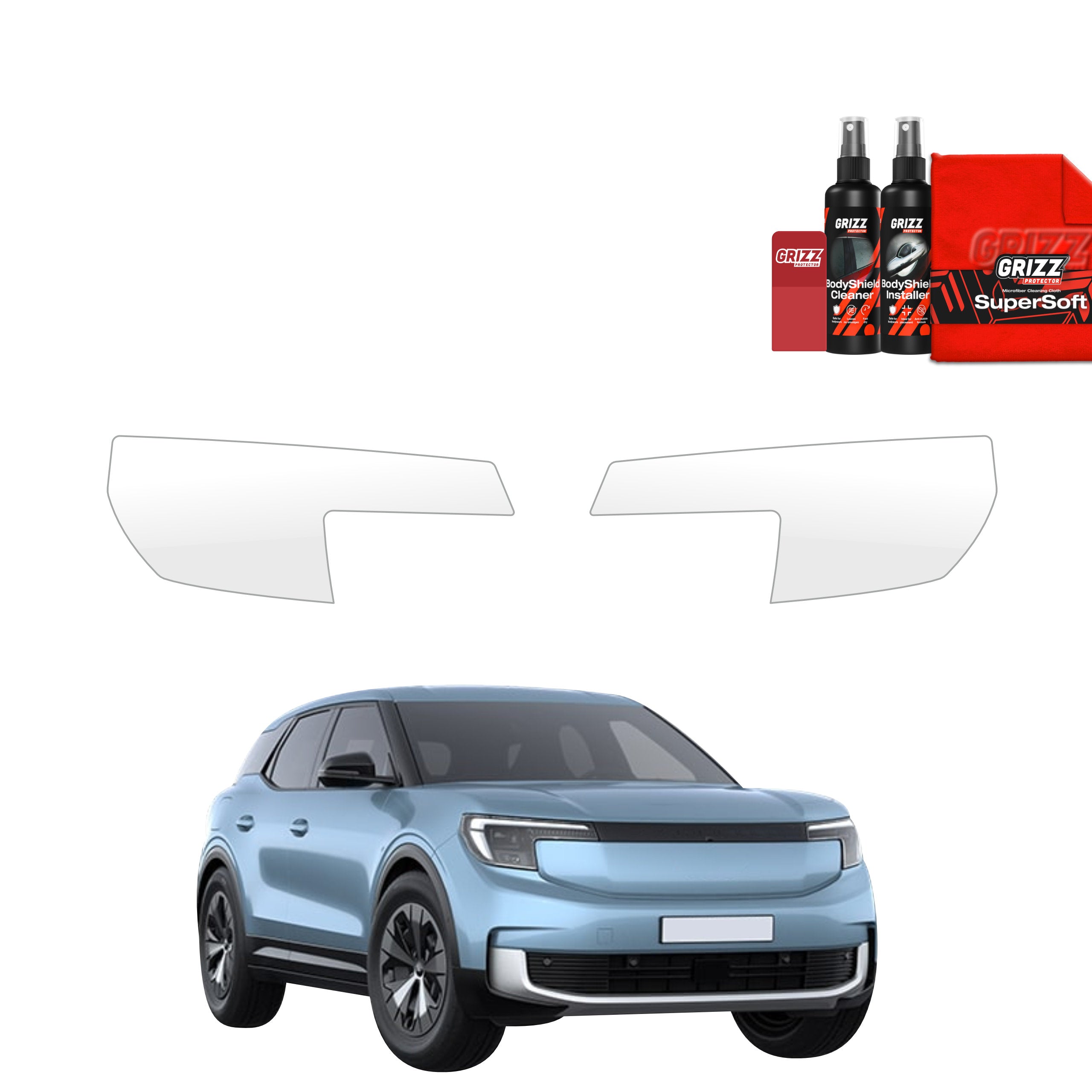 2in1 Schutzfolie Grizz Protector für Scheinwerfer - Ford Explorer EV (2024-2026)