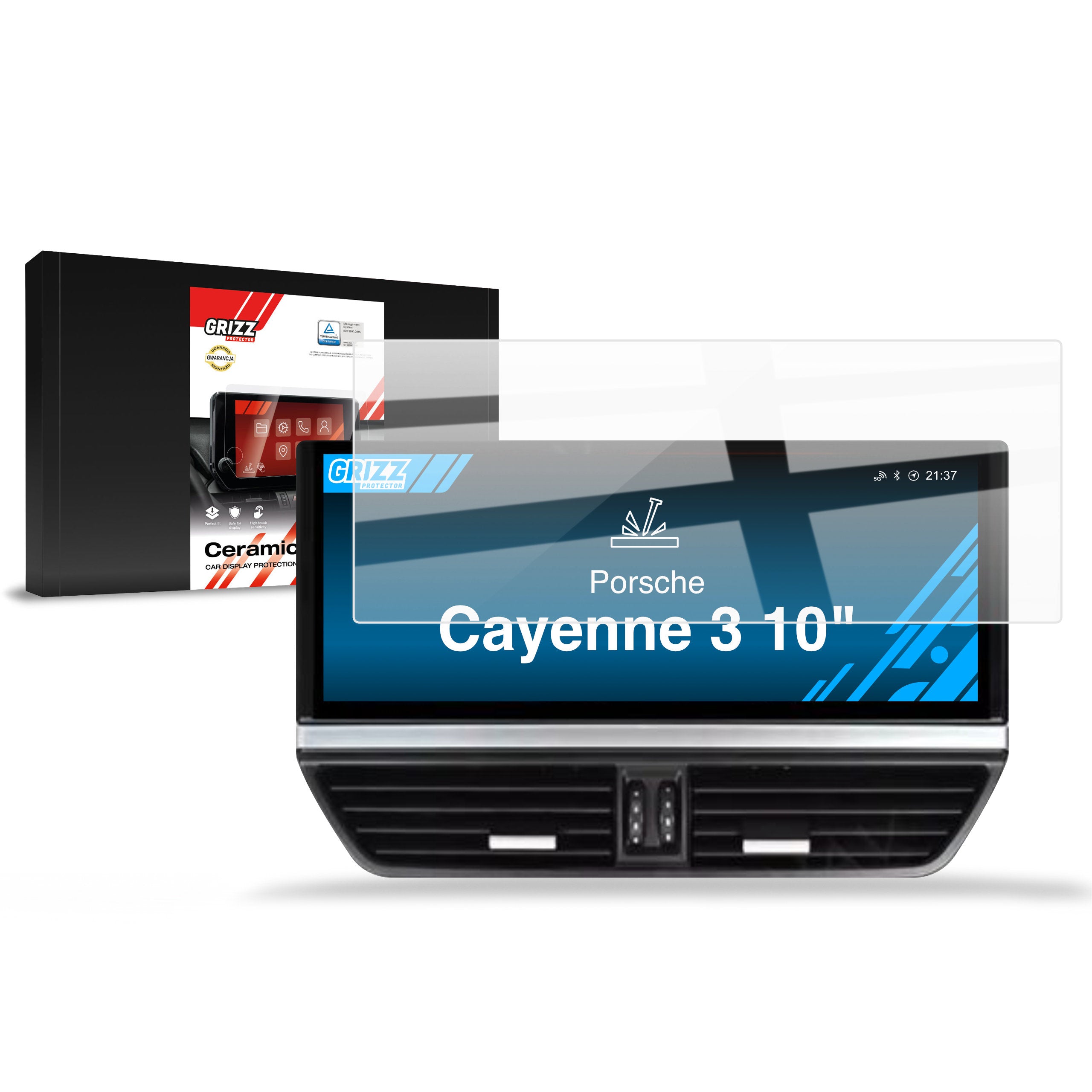 Keramische Autodisplayfolie für Porsche Cayenne 3 (2017-2023), Grizz Protector