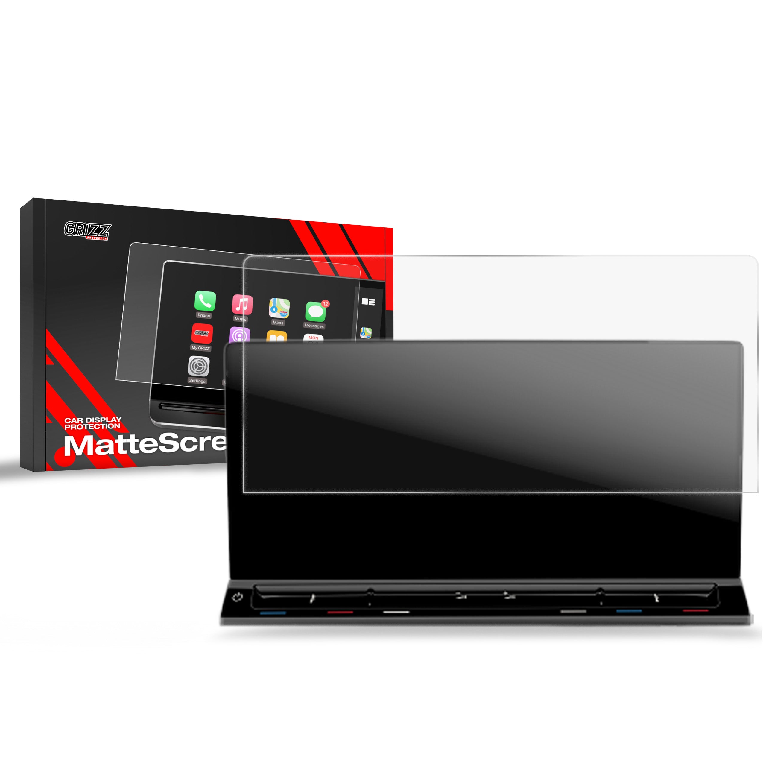 Matte Autodisplayfolie für Volkswagen Golf 8 Variant Discover Pro (2021-2024), Grizz Protector
