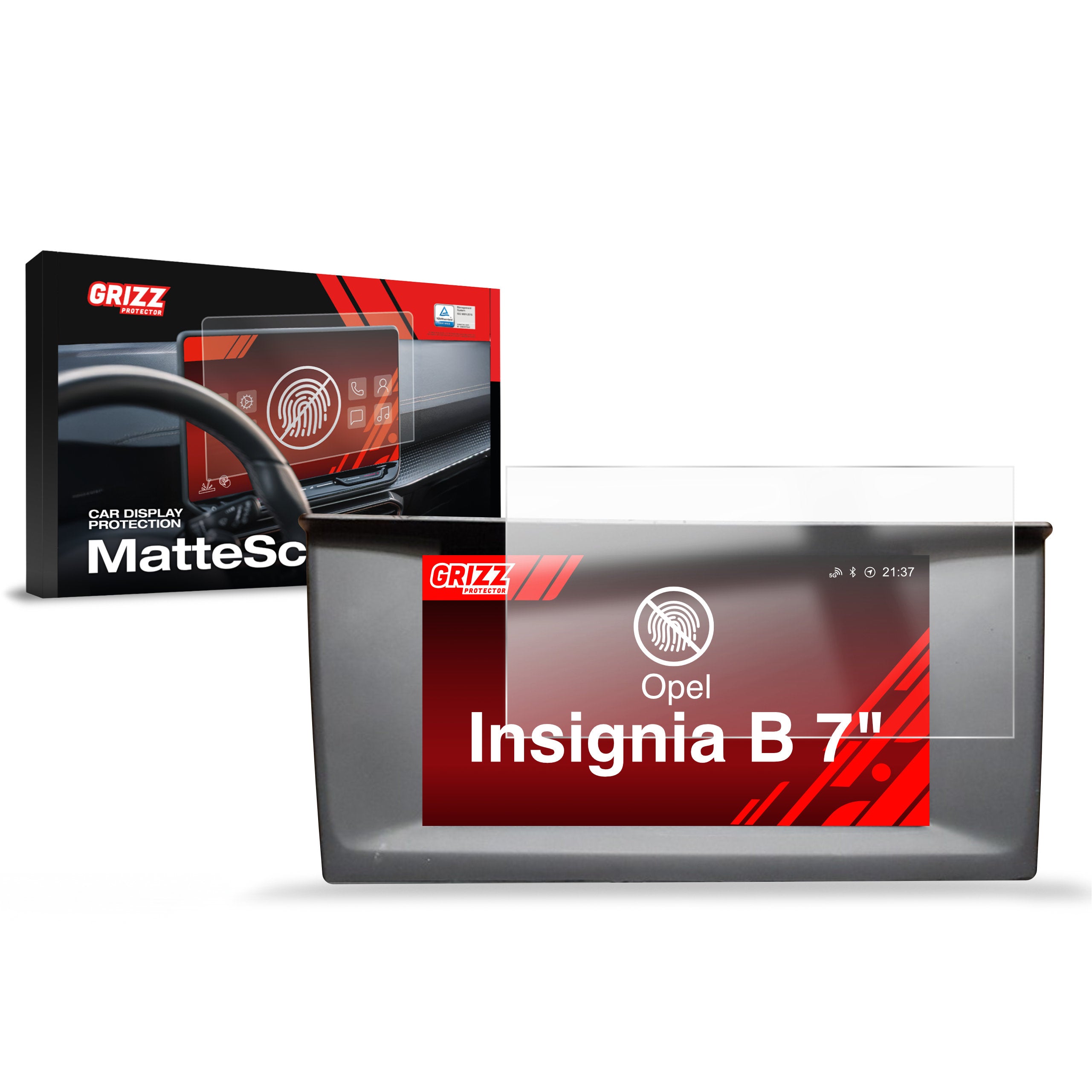 Matte Autodisplayfolie für Opel Insignia B 7" (2017-2020), Grizz Protector