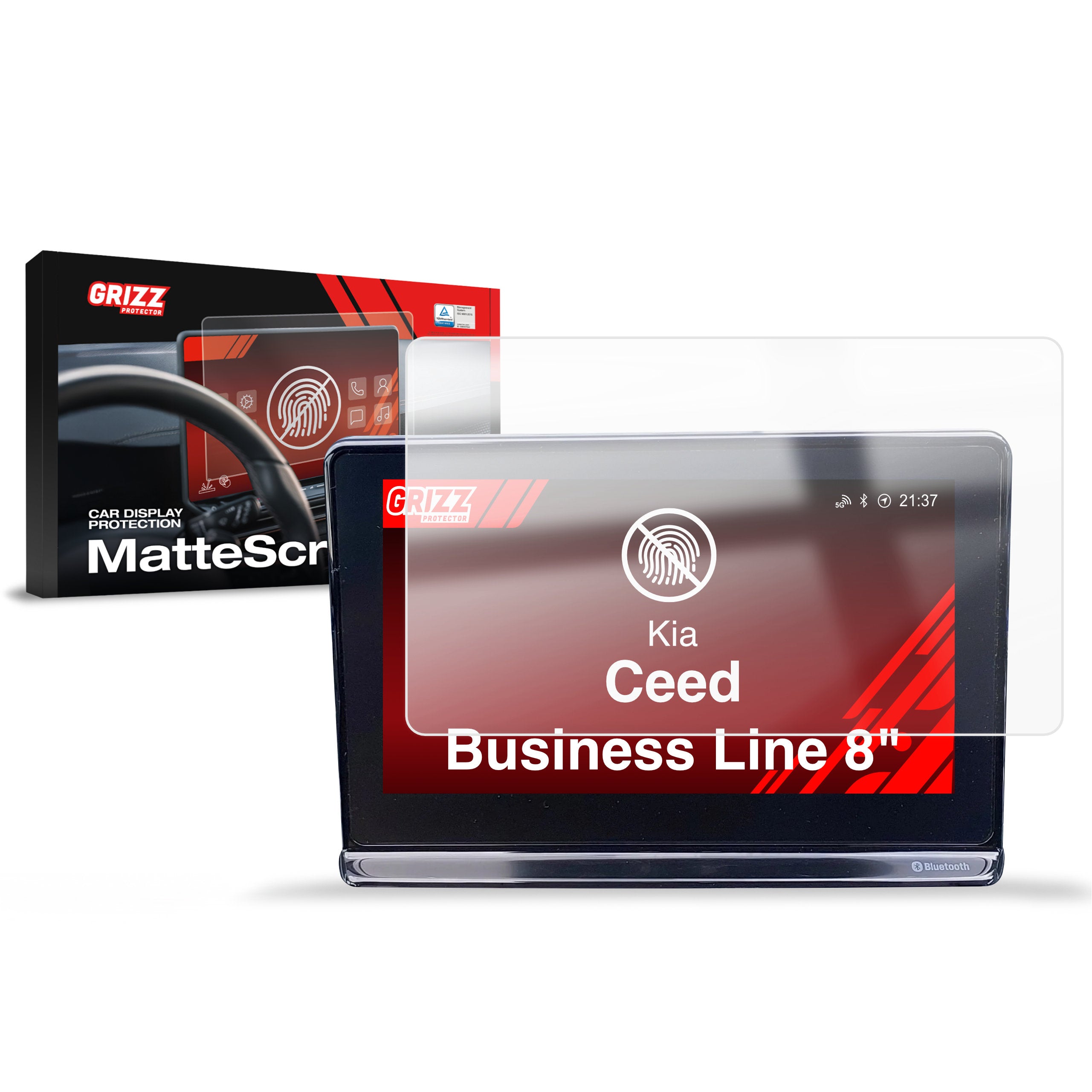 Matte Autodisplayfolie für Kia Ceed Business Line (2018-2021), Grizz Protector