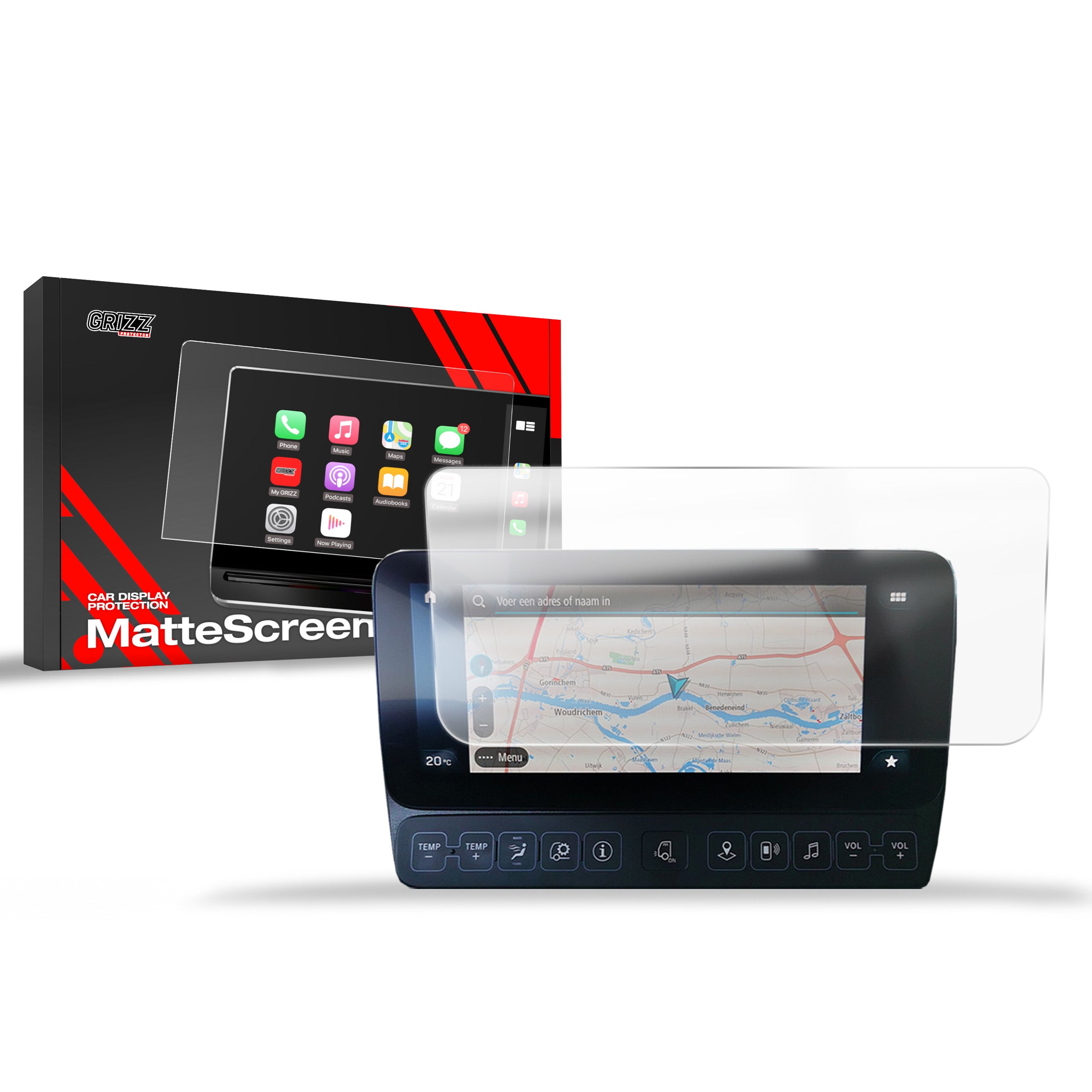 Matte Autodisplayfolie für Mercedes Arocs (2018-...), Grizz Protector
