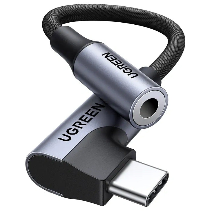 Ugreen Kabel / Adapter Audio USB-C auf 3.5 mm Klinke, Ugreen CM991, 10 cm, Grau