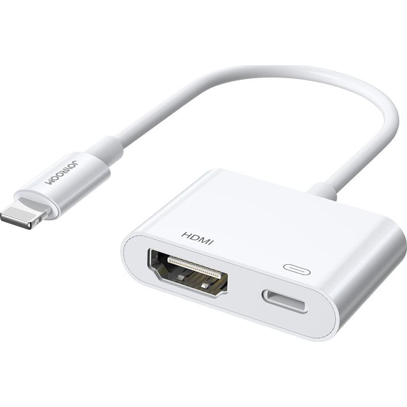 Ladekabel / Adapter Lightning (Stecker) zu Lightning (Buchse) / HDMI (Buchse), Joyroom S-H141, 2A, Weiß