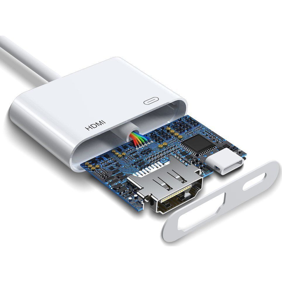 Ladekabel / Adapter Lightning (Stecker) zu Lightning (Buchse) / HDMI (Buchse), Joyroom S-H141, 2A, Weiß