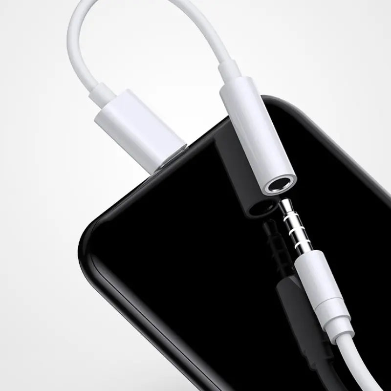 Adapter USB-C (Stecker) zu Jack 3.5mm (Buchse), Joyroom Ben Series, 3A, Weiß
