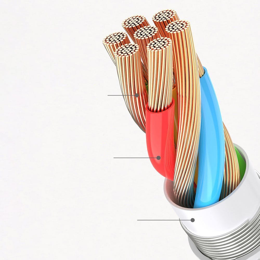 Adapter USB-C (Stecker) zu Jack 3.5mm (Buchse), Joyroom Ben Series, 3A, Weiß