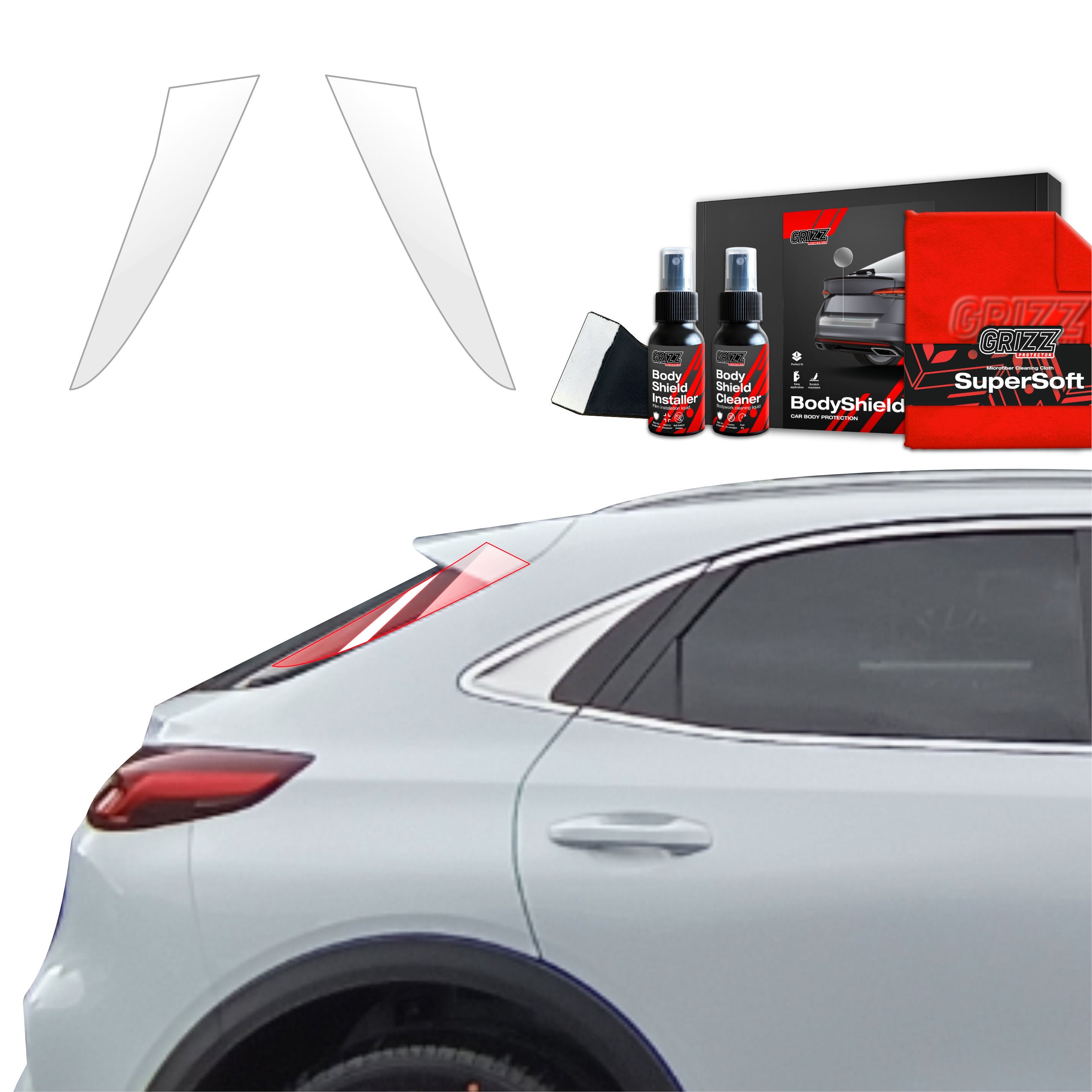 2in1 Schutzfolie Grizz Protector für B-C-Säule - Kia XCeed (2022-2025)
