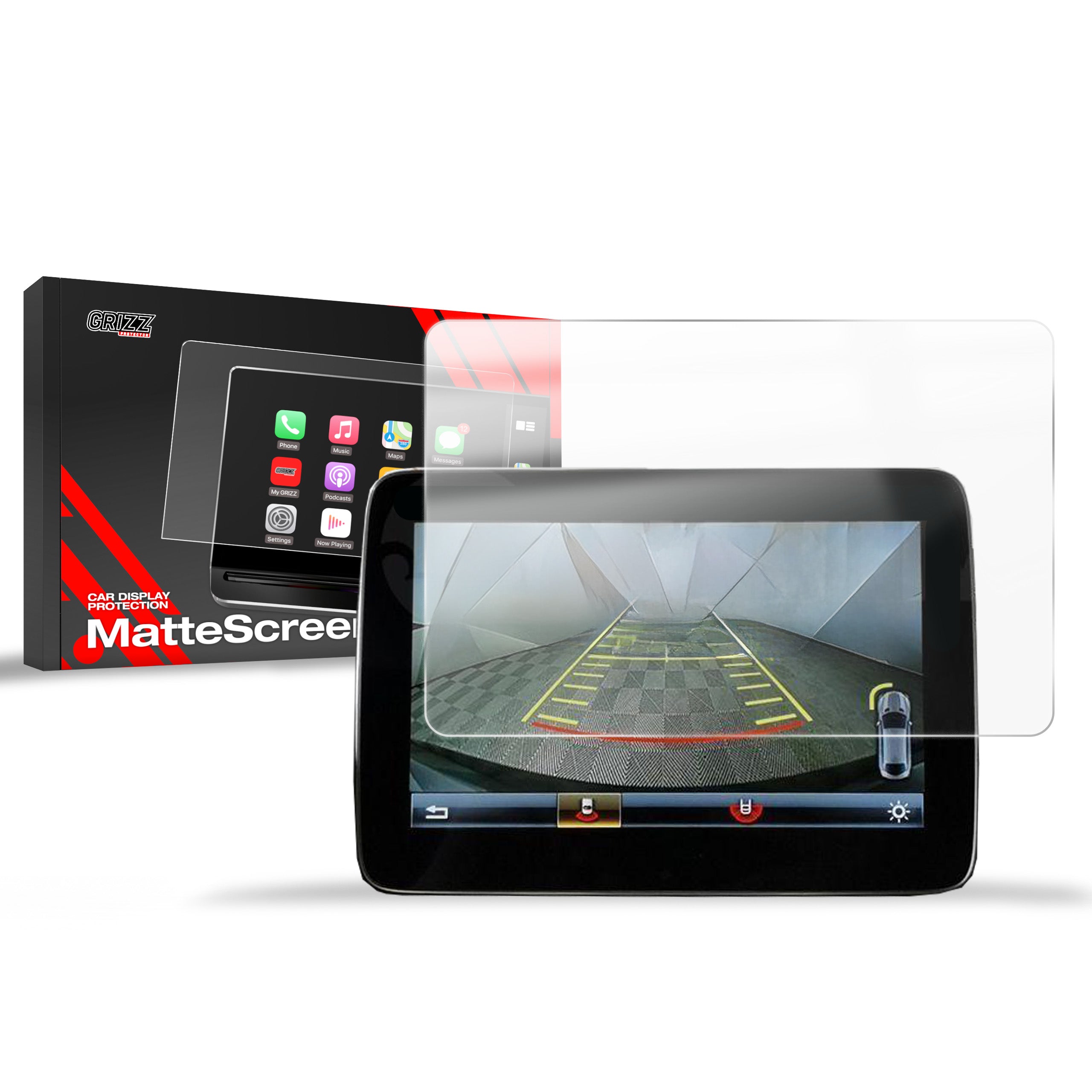 Matte Autodisplayfolie für Mercedes A klasa W176 8,4" (2015-2019), Grizz Protector