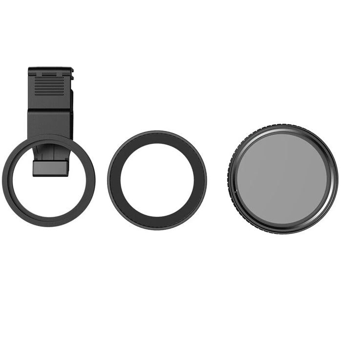 Smartphone Objektiv mit VND Filter 2–32, Apexel HD Glass 67 mm ND32, Schwarz