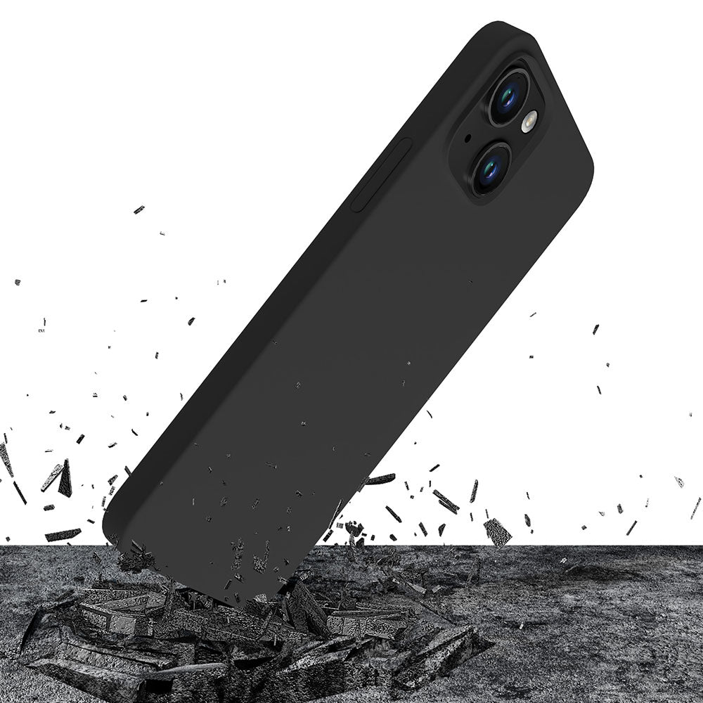 Schutzhülle 3mk Hardy Silicone MagCase MagSafe für Apple iPhone 15 Plus, Graphitgrau