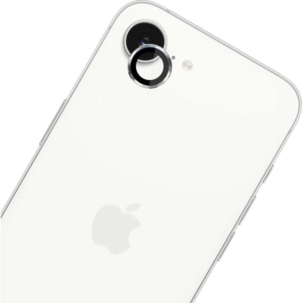 Objektivschutz für iPhone 16e, 3mk Lens Protection Pro, Silbern