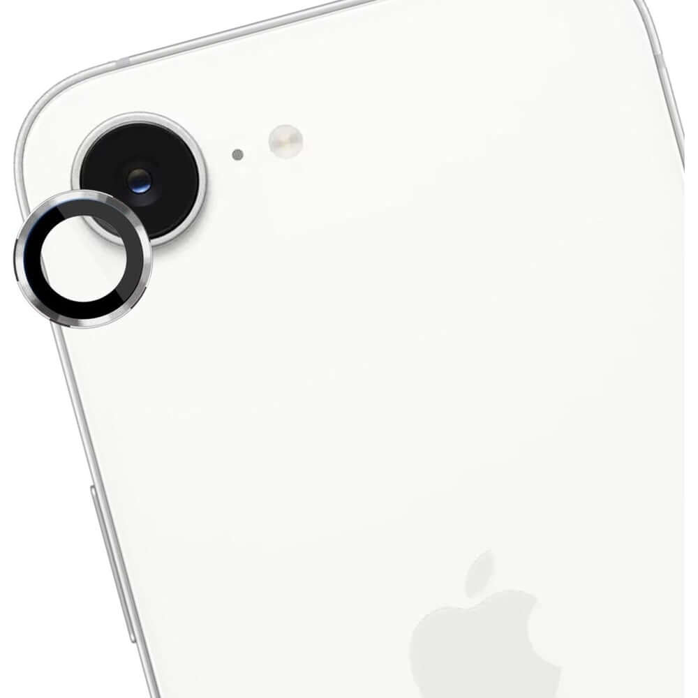 Objektivschutz für iPhone 16e, 3mk Lens Protection Pro, Silbern