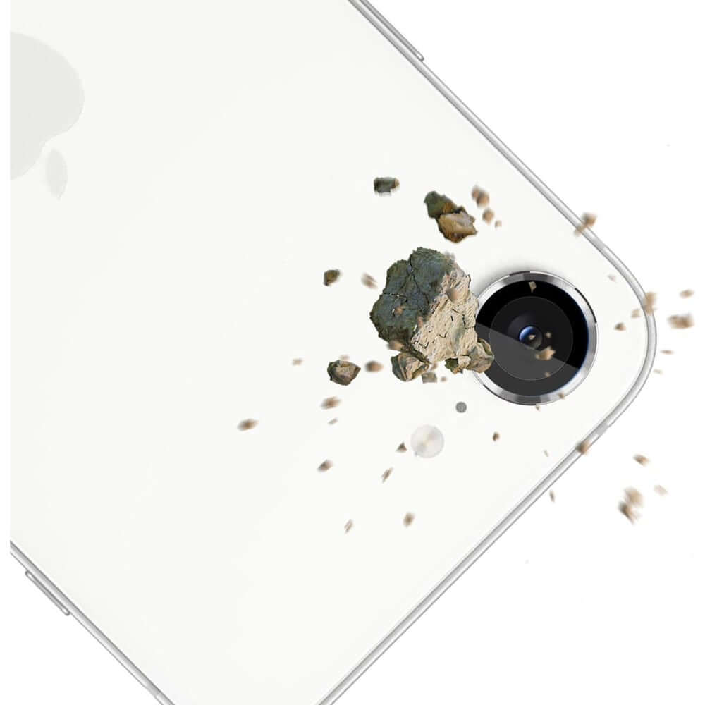 Objektivschutz für iPhone 16e, 3mk Lens Protection Pro, Silbern