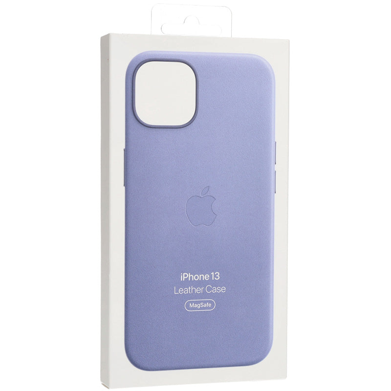 Schutzhülle Apple Leather Case MagSafe für iPhone 13, Violett