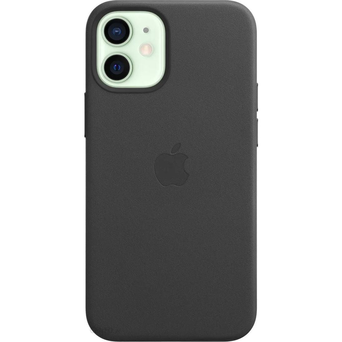 Schutzhülle Apple Leather Case MagSafe für iPhone 12 Mini, Schwarz