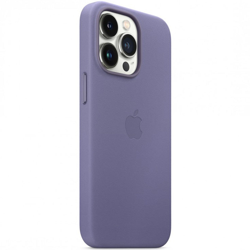 Schutzhülle Apple Leather Case MagSafe für iPhone 13 Pro, Violett