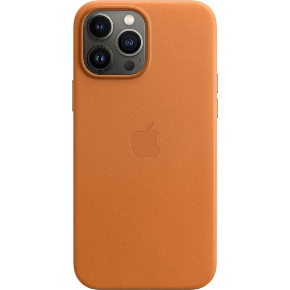 Schutzhülle Apple Leather Case MagSafe für iPhone 13 Pro Max, braun