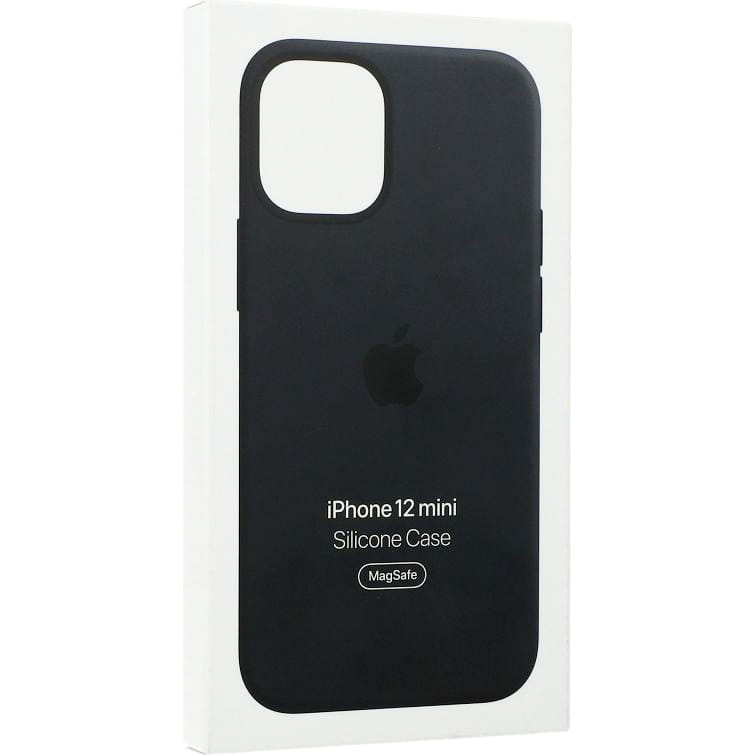 Hndyhülle für iPhone 12 Mini, Apple Silicone Case MagSafe, Schwarz