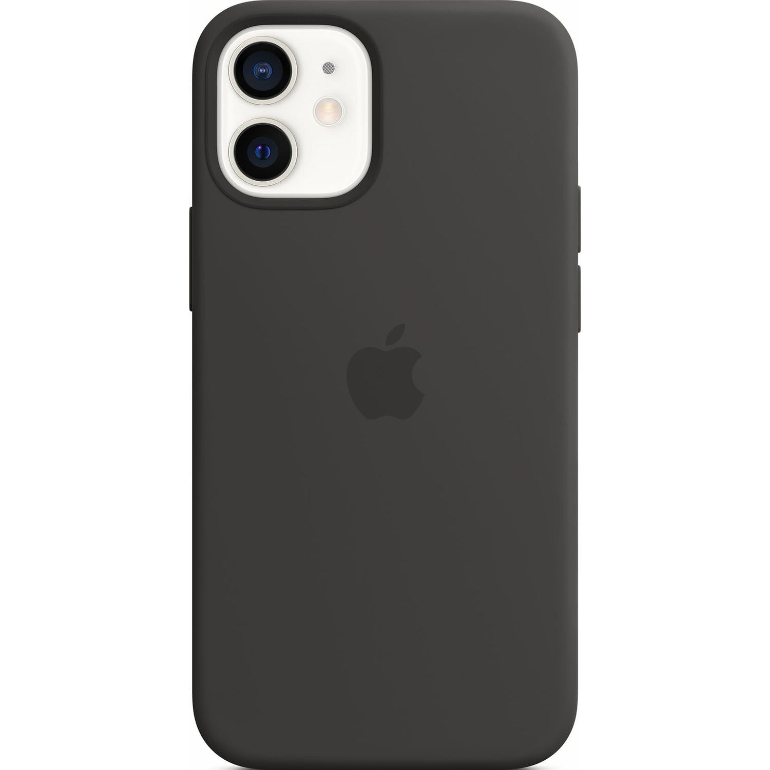 Hndyhülle für iPhone 12 Mini, Apple Silicone Case MagSafe, Schwarz