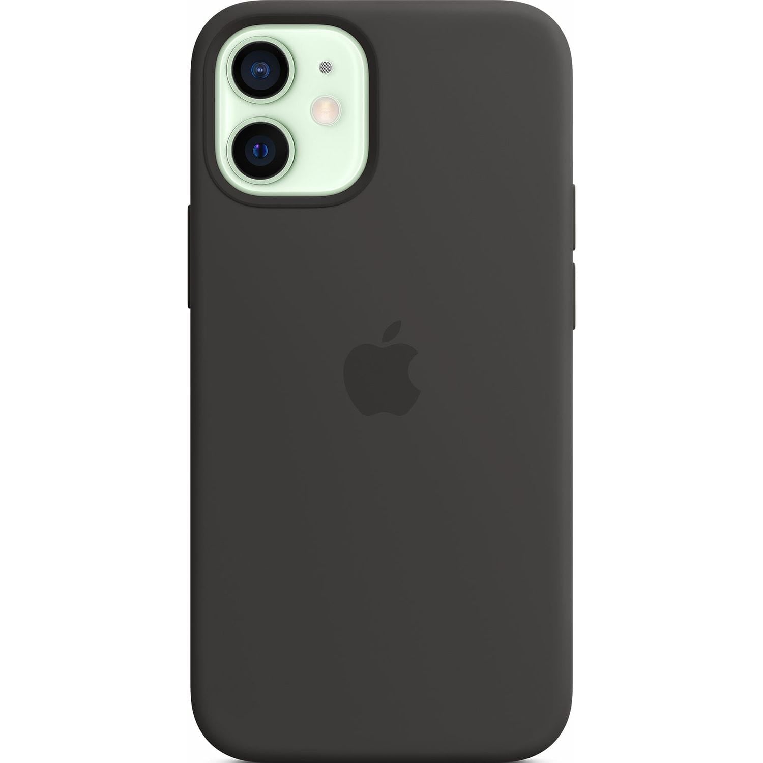 Hndyhülle für iPhone 12 Mini, Apple Silicone Case MagSafe, Schwarz
