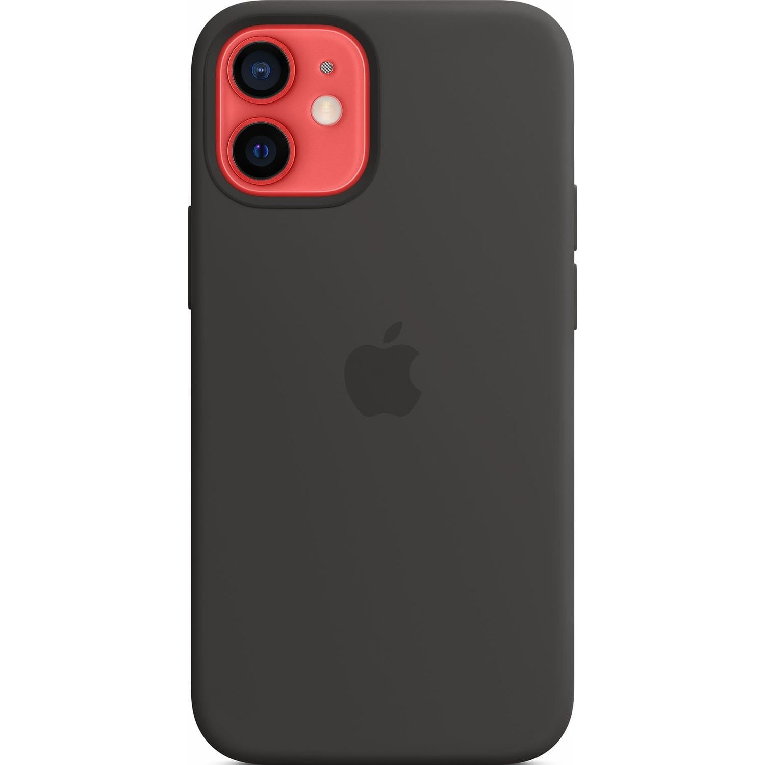 Hndyhülle für iPhone 12 Mini, Apple Silicone Case MagSafe, Schwarz