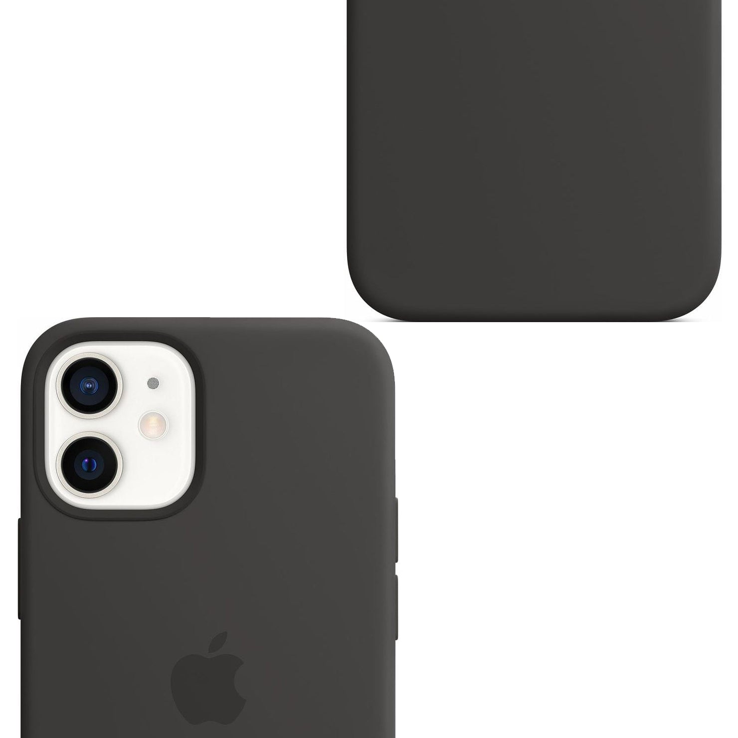 Hndyhülle für iPhone 12 Mini, Apple Silicone Case MagSafe, Schwarz