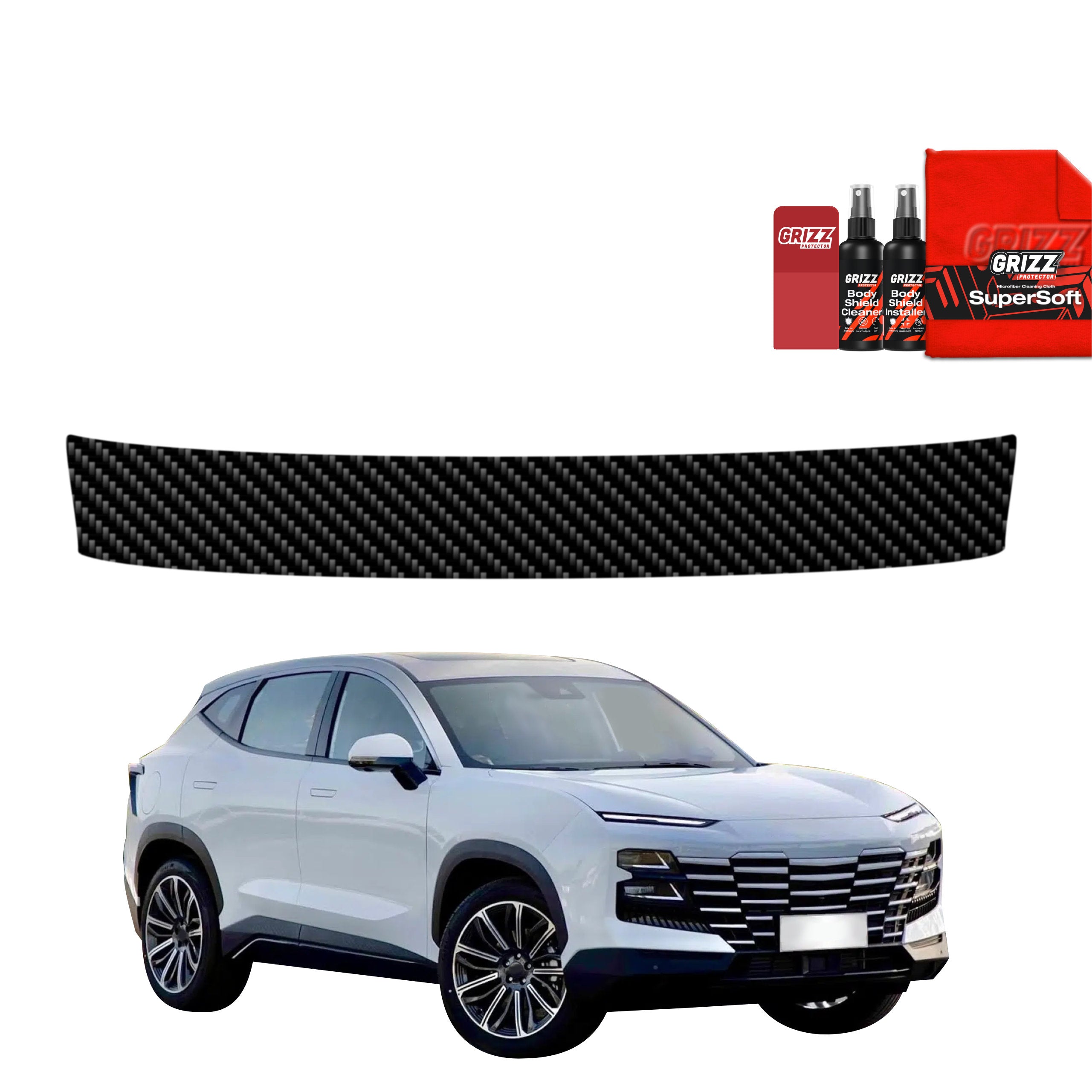 Kohlenstoff Schutzfolie Grizz Protector für Ladekante - Jetour Dashing (2025-2026)