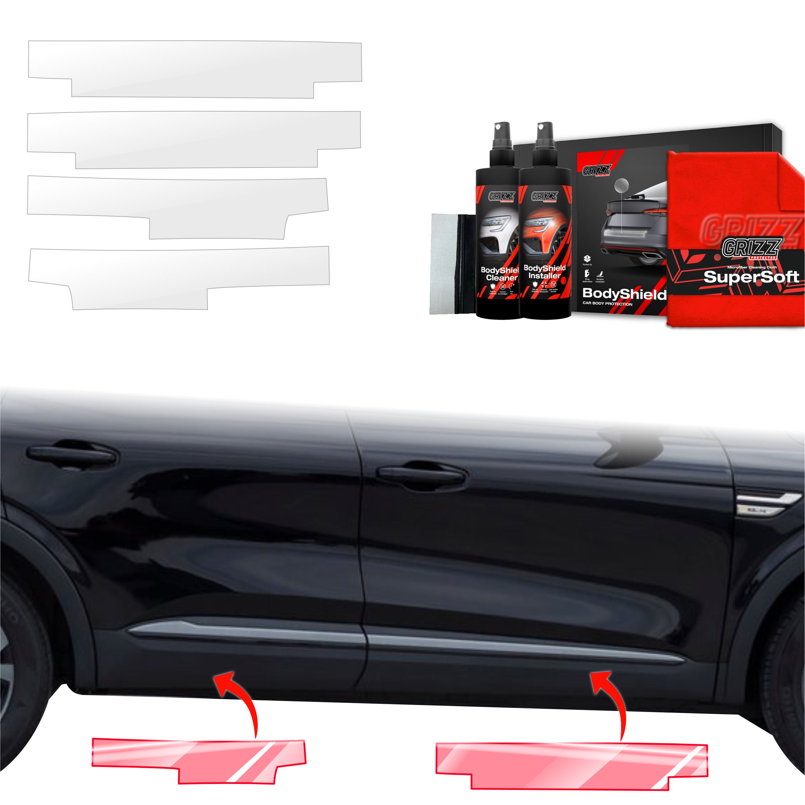 4in1 Schutzfolie Grizz Protector für Schweller - Renault Arkana (2022-2026)
