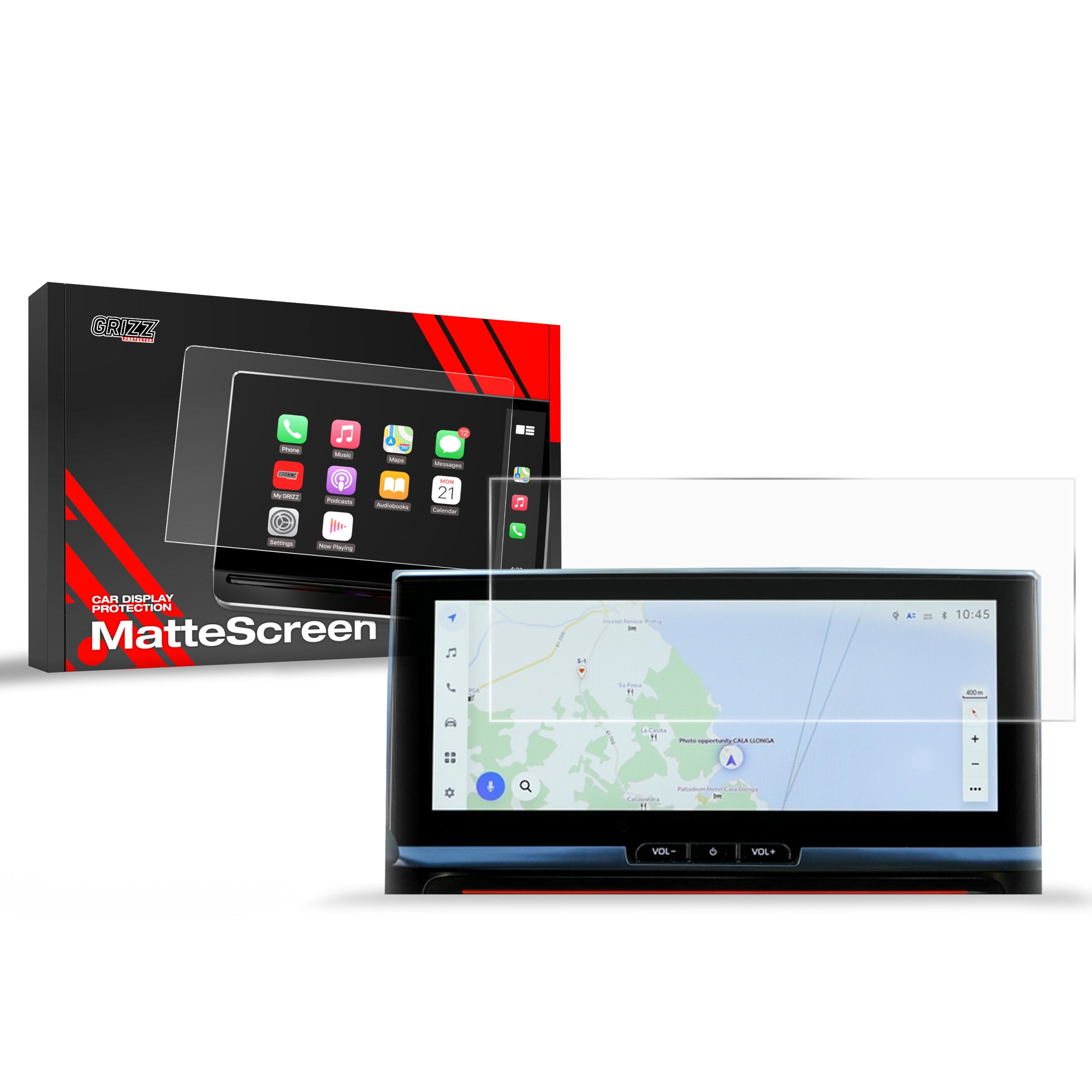 Matte Autodisplayfolie für Toyota C-HR 12,3" (2024-2026), Grizz Protector