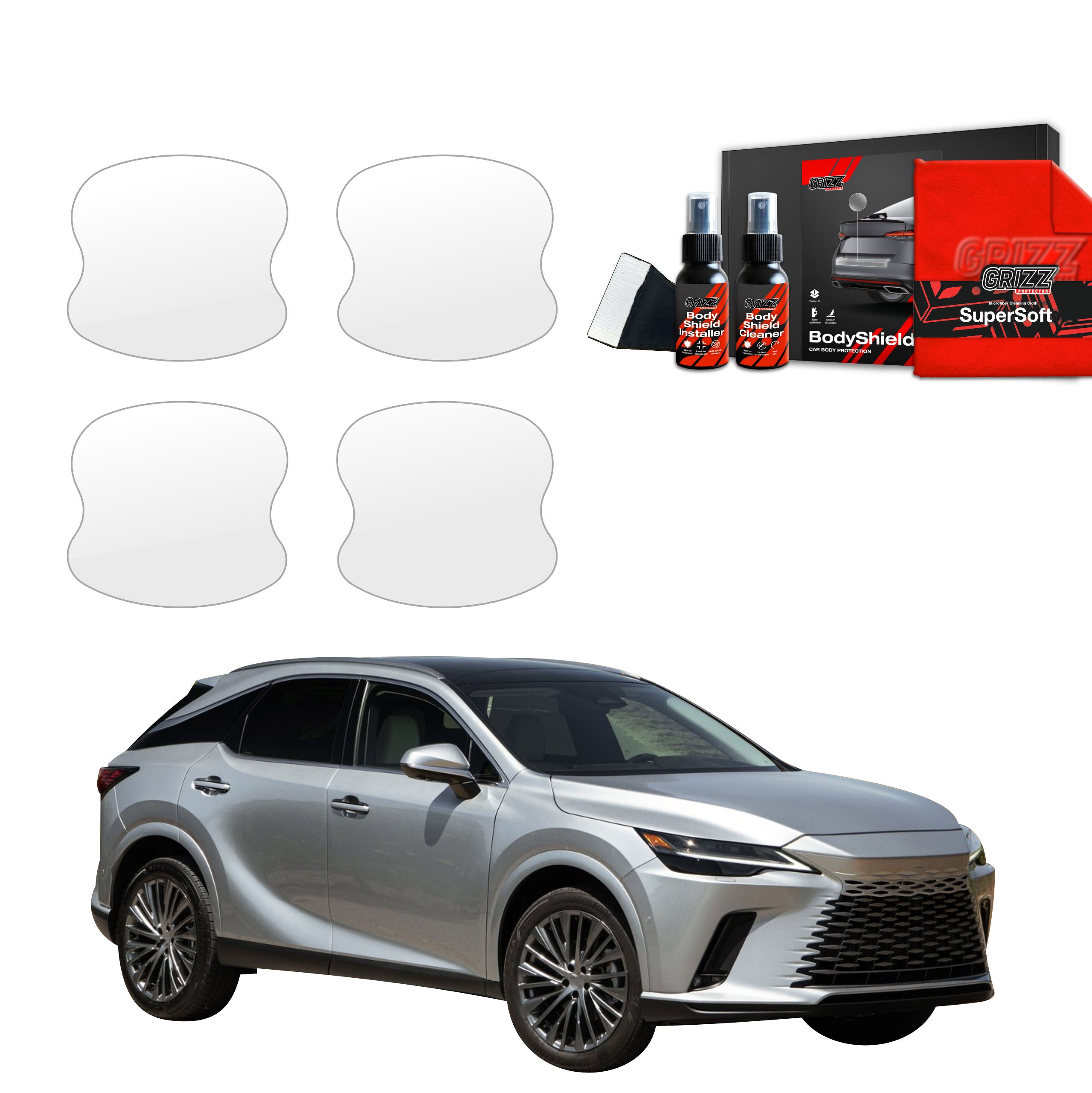 4in1 Schutzfolie Grizz Protector für Türgriffmulden - Lexus RX 350h (2022-2026)