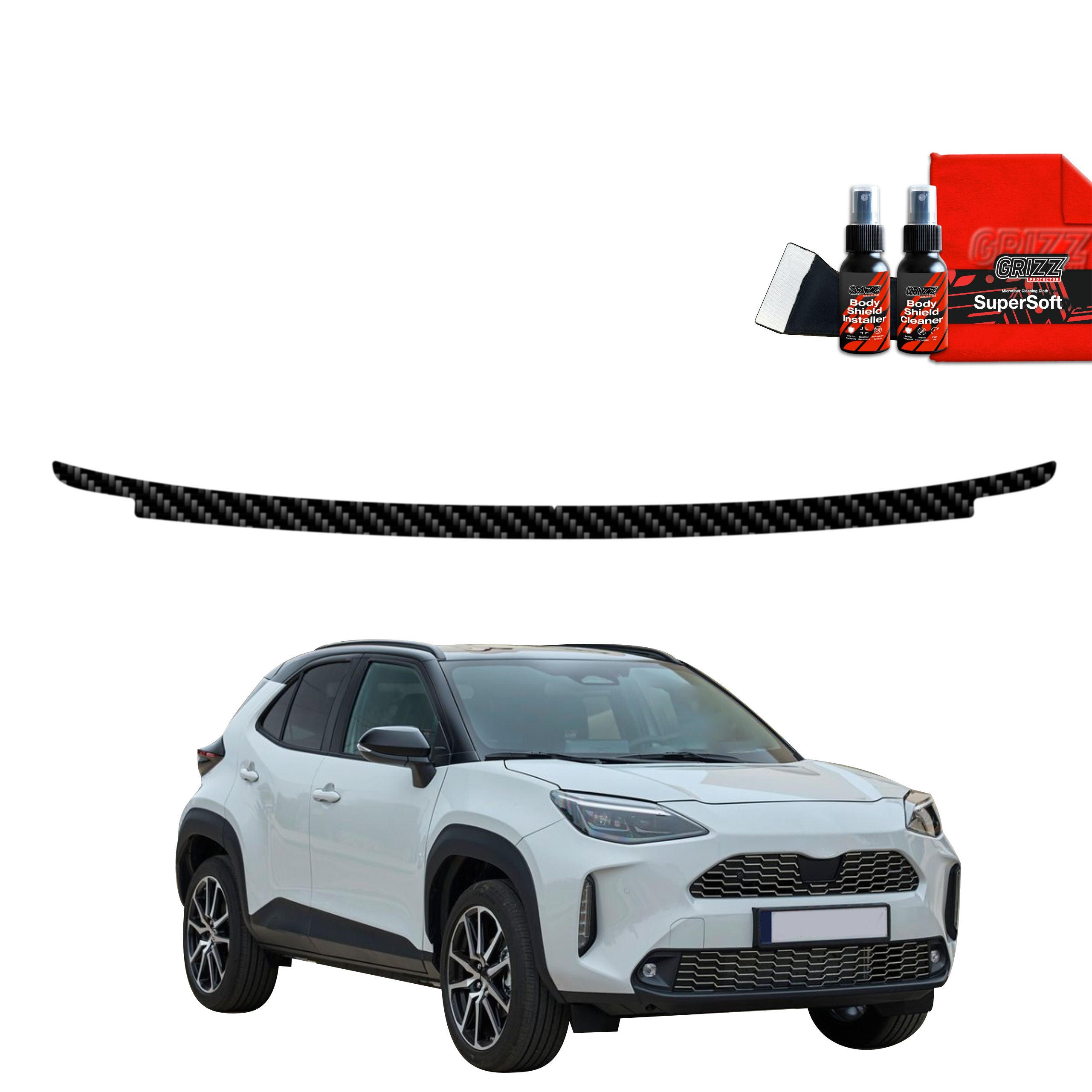 Kohlenstoff Schutzfolie Grizz Protector für Ladekante - Toyota Yaris Cross (2021-2026)