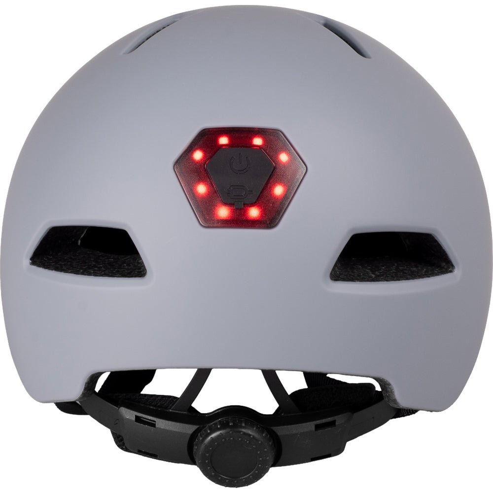 Fahrradhelm mit LED-Licht, Vayox Street VA0423GREM 55-58 cm, Grau