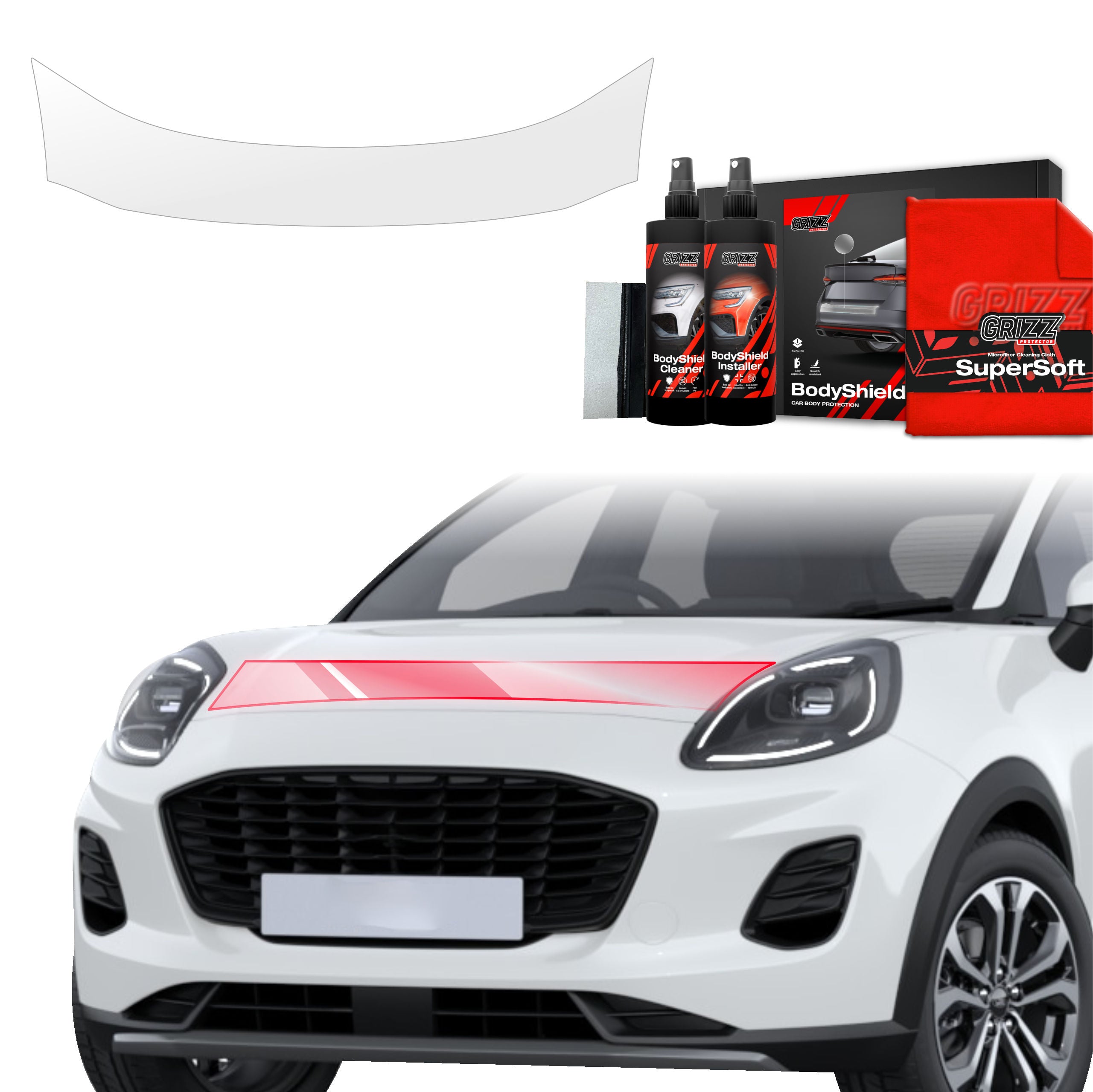 Schutzfolie Grizz Protector für Motorhaube - Ford Puma Facelift (2024-2026)