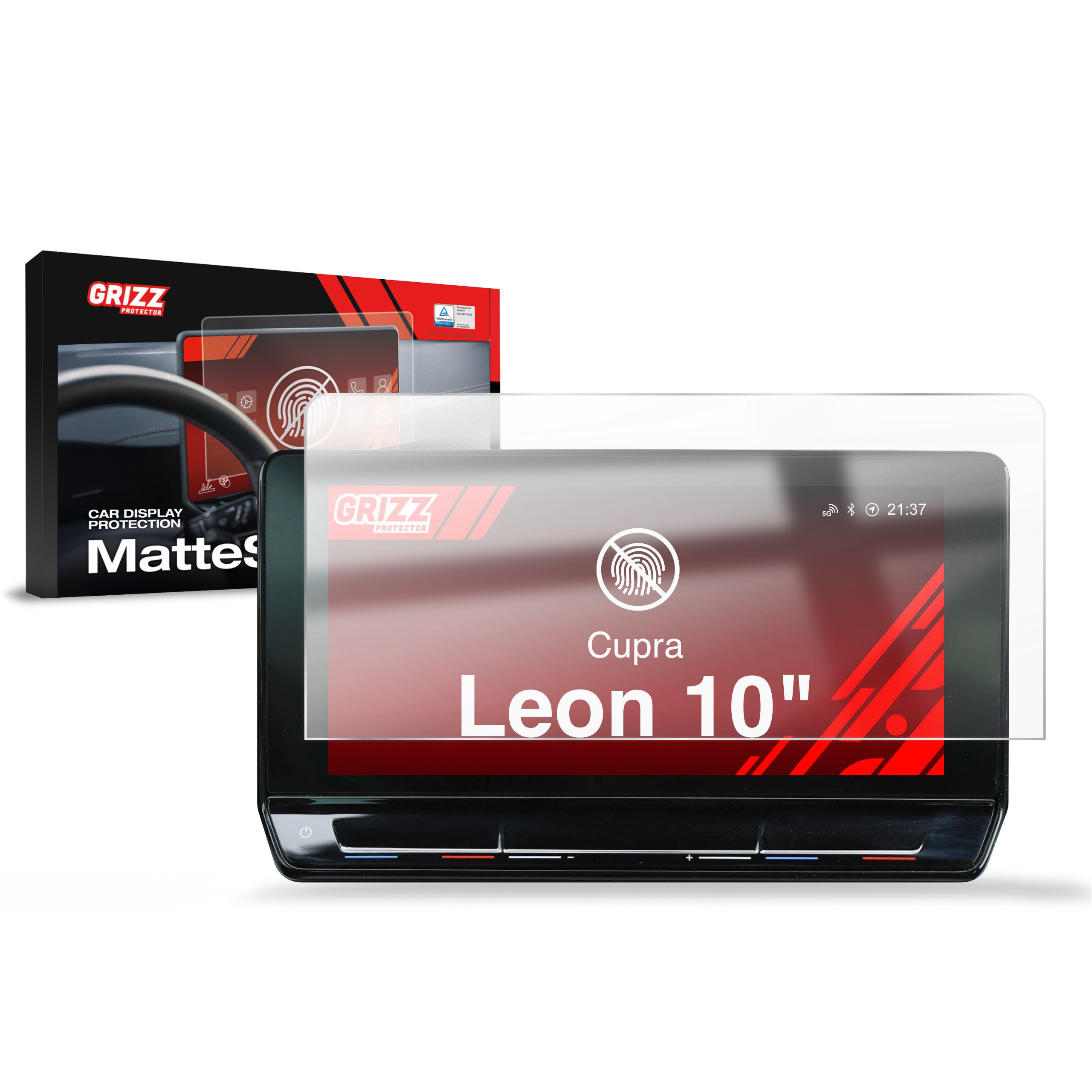 Matte Autodisplayfolie für Cupra Leon 10" (2020-2024), Grizz Protector