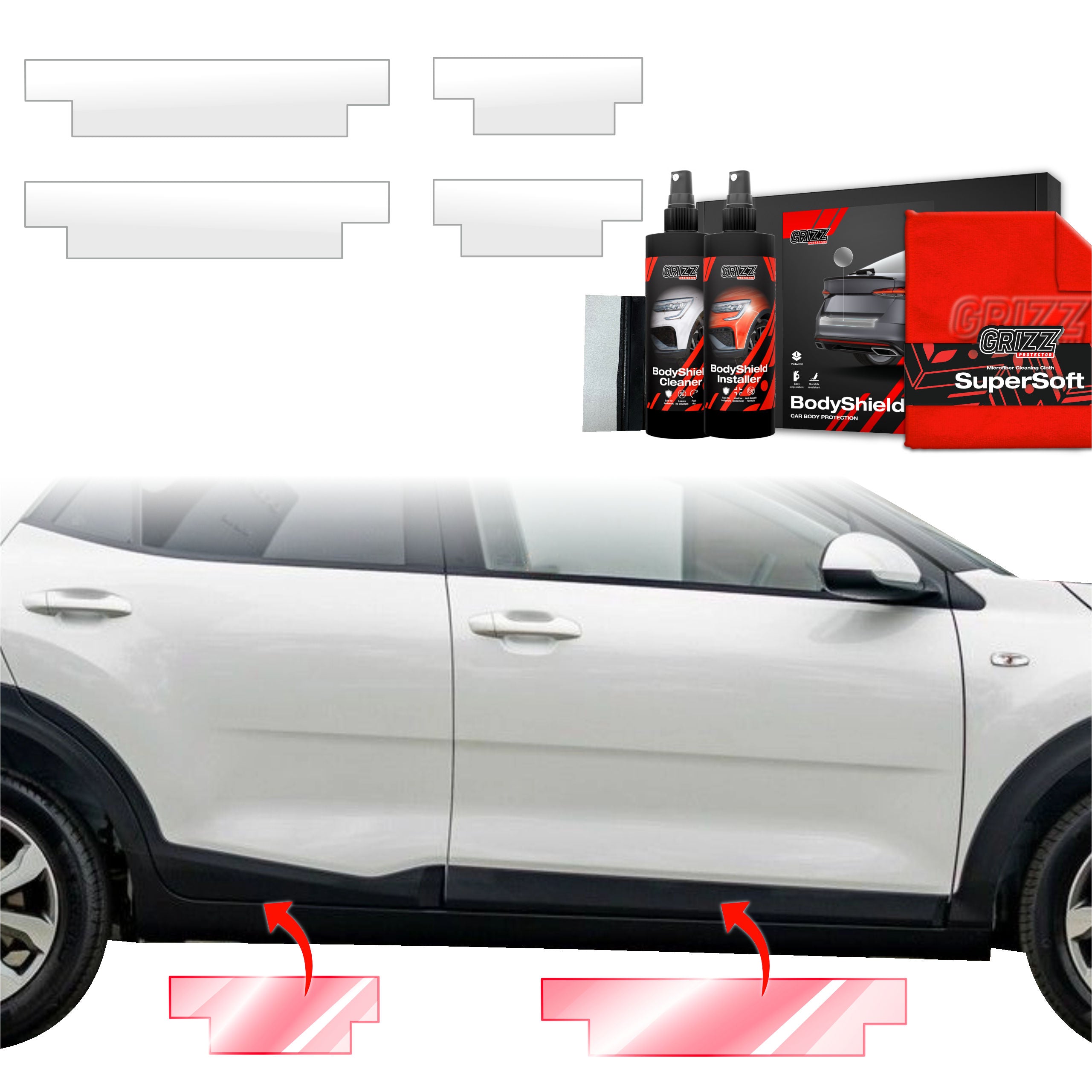 4in1 Schutzfolie Grizz Protector für Schweller - Kia Stonic (2020-2026)
